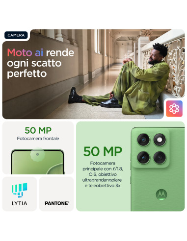 Motorola edge 60 con Moto AI (8/256GB, Fotocamera 50+50+10MP, selfie 50MP, Display 6.67" pOLED 120Hz, MediaTek Dimensity 24M, ba