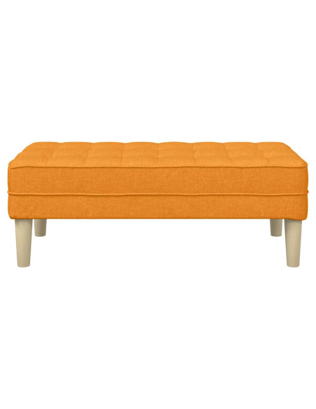 panchina con cuscino Giallo Scuro 113 x 57 x 39 cm Tessuto