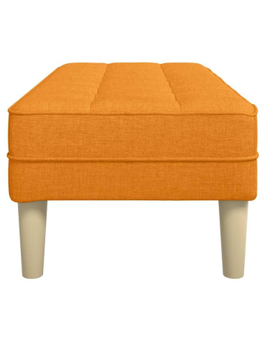 panchina con cuscino Giallo Scuro 113 x 57 x 39 cm Tessuto