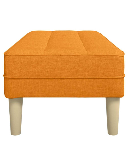 panchina con cuscino Giallo Scuro 113 x 57 x 39 cm Tessuto