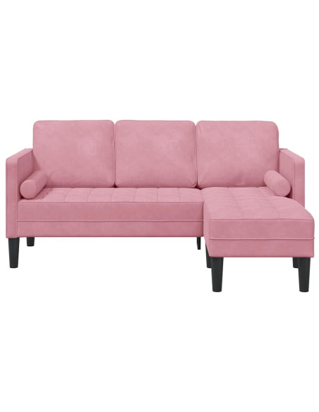 Set di divani con cuscino Rosa Poliestere