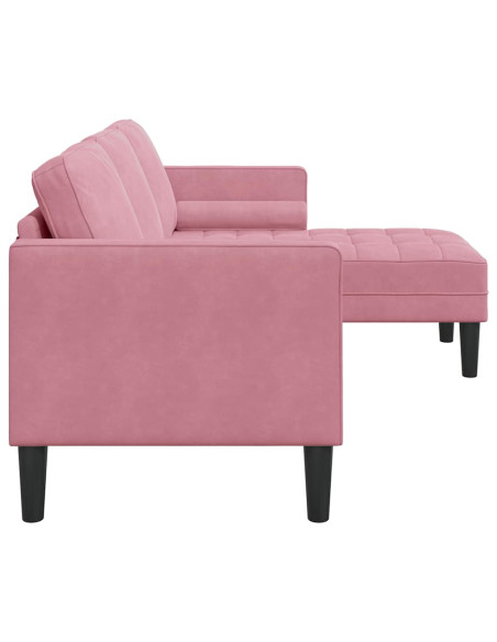 Set di divani con cuscino Rosa Poliestere