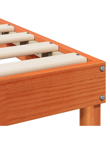 Struttura del letto Marrone 90 x 200 cm Pino massello