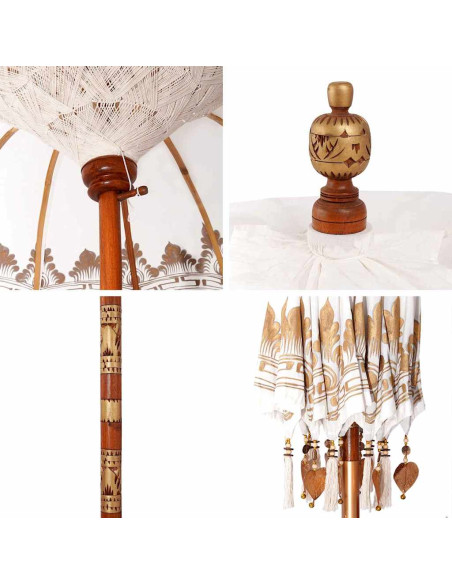 Parasol Balinese Crema 185 x 185 x 260 cm
