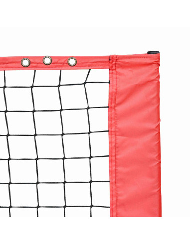 Rete da tennis Nero e Rosso 301 x 90,5 x 87 cm Poliestere