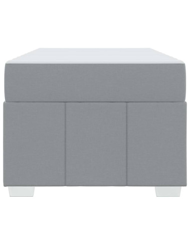 Struttura del letto Grigio chiaro 120 x 190 cm Tessuto