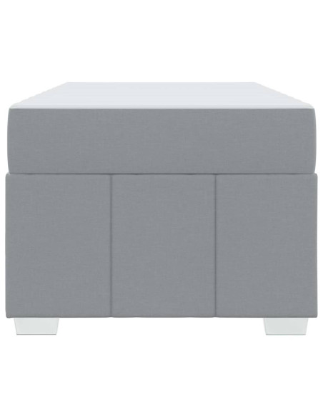 Struttura del letto Grigio chiaro 120 x 190 cm Tessuto