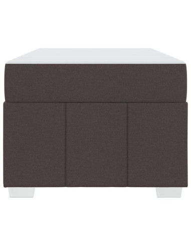 Struttura del letto Marrone Scuro 120 x 190 cm Tessuto