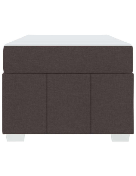 Struttura del letto Marrone Scuro 120 x 190 cm Tessuto