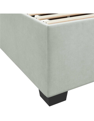 Struttura del letto Grigio chiaro 80 x 200 cm Tessuto