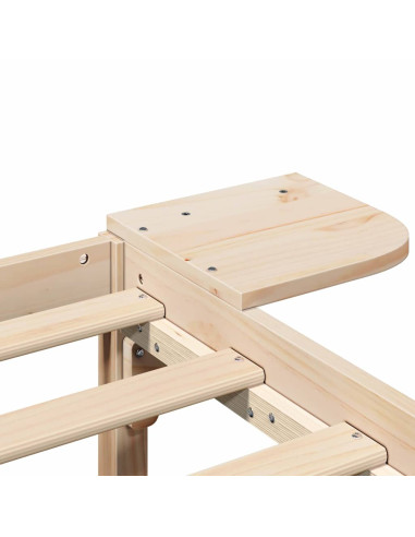 Struttura del letto Naturale 90 x 200 cm Pino massello