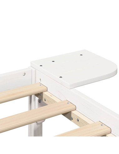 Struttura del letto Bianco 90 x 190 cm Pino massello