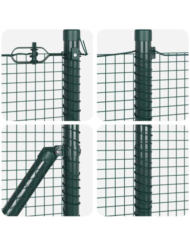 Palo della recinzione Verde 50 x 0,5 m (rete mesh 19 x 19 mm)