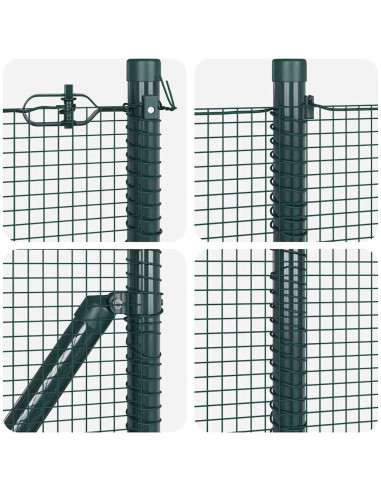 Palo della recinzione Verde 100 x 0,5 m (rete 12 x 12 mm)