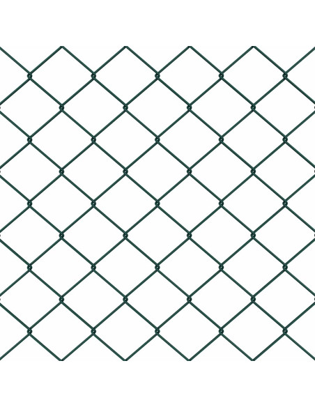 Recinzione a rete metallica Verde 10 x 1,4 m Acciaio