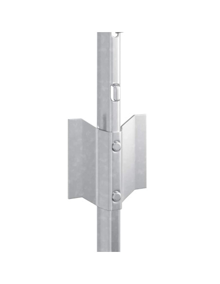 Palo della recinzione 5 pcs Argento 80 cm Acciaio