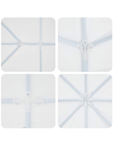 Tenda Party Bianco 400 x 400 x 266 cm Polietilene