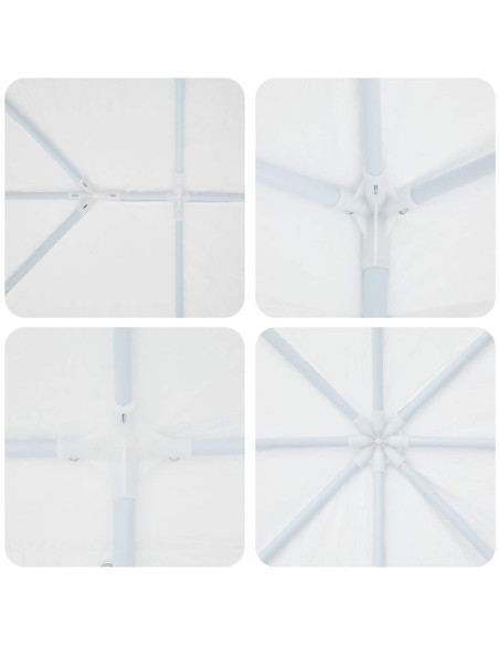 Tenda Party Bianco 400 x 400 x 266 cm Polietilene