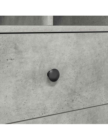 Credenza con cassetto Grigio cemento 45,5 x 34 x 127 cm