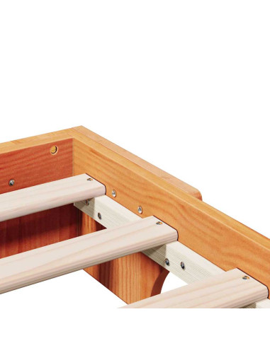 Struttura del letto Marrone cerato 100 x 200 cm Pino massello