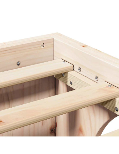 Struttura del letto Naturale 160 x 200 cm Pino massello