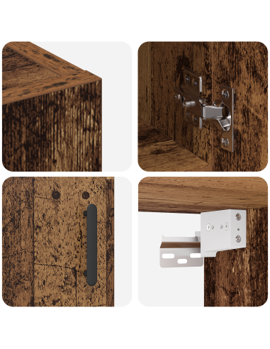 Mobiletto a muro Legno vecchio 60 x 31 x 70 cm