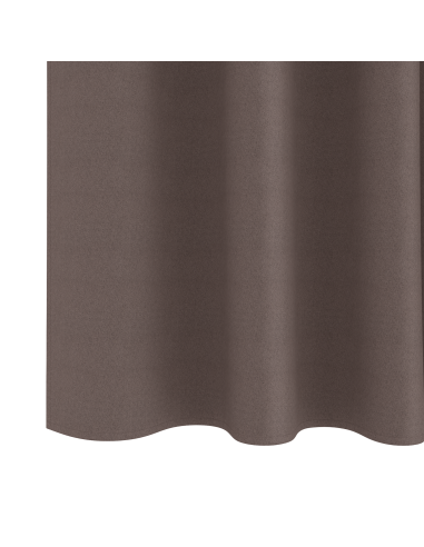 Tende Blackout con Anelli 2 pcs Marrone Scuro 245 x 140 cm