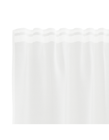 Tenda in Pizzo con tende Bianco 140 x 500 cm Poliestere