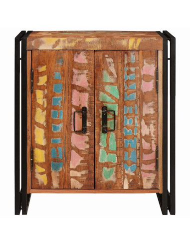 Armadio da Notte Multicolore legno massello di riciclo