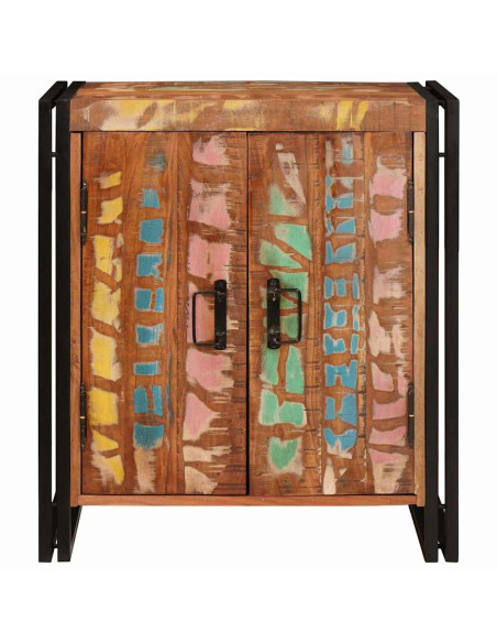 Armadio da Notte Multicolore legno massello di riciclo