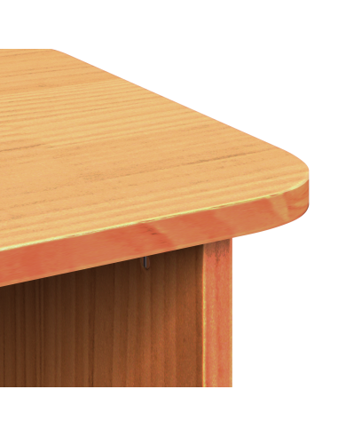 Tavolino da salotto 2 pcs Marrone cerato Legno di pino massello