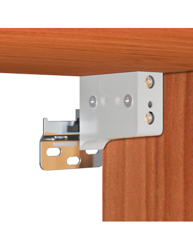 Armadietto a muro con lo scaffale Marrone cerato Pino massello