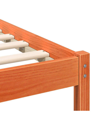 Struttura del letto Marrone cerato 90 x 190 cm Pino massello
