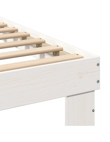 Struttura del letto Bianco 80 x 200 cm Pino massello