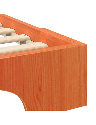 Struttura del letto Marrone 100 x 220 cm Pino massello