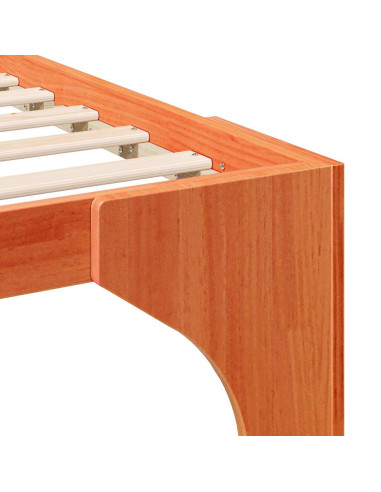 Struttura del letto Marrone 80 x 200 cm Pino massello