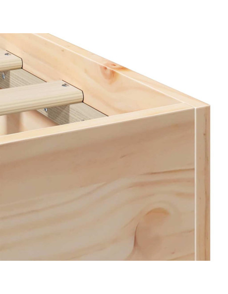 Struttura del letto Marrone 140 x 190 cm