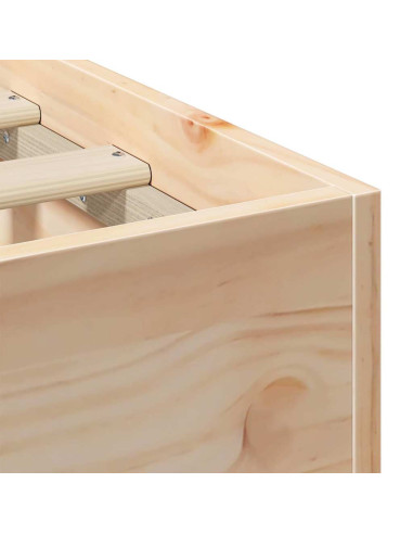 Struttura del letto Marrone 75 x 190 cm