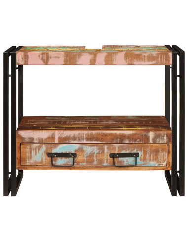 Armadio da bagno Multicolore Legno Recuperato Massello