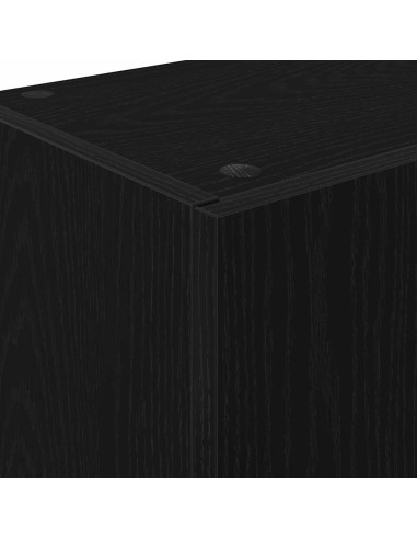 Credenza da cucina con cassetto Rovere Nero 32 x 50 x 180 cm