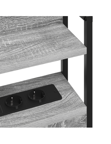 Testata contenitore Grigio sonoma 75 cm Legno multistrato