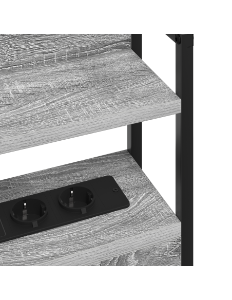 Testata contenitore Grigio sonoma 75 cm Legno multistrato