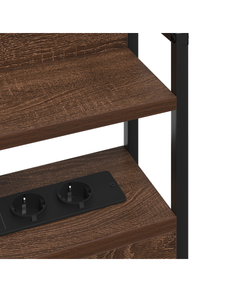 Testata contenitore Rovere marrone 75 cm Legno multistrato