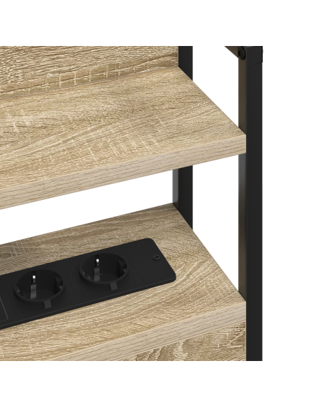 Testata contenitore rovere sonoma 80 cm Legno multistrato