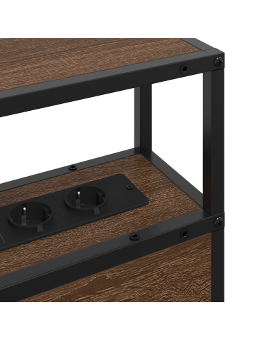 Testata contenitore Rovere marrone 90 cm Legno multistrato