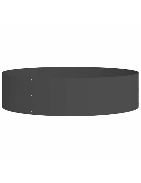 Anello per vaso Nero 80 x 80 x 20 cm Acciaio laminato a freddo