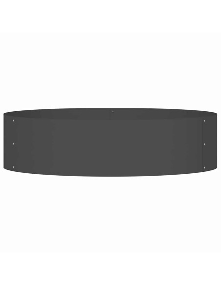 Anello per vaso Nero 80 x 80 x 20 cm Acciaio laminato a freddo