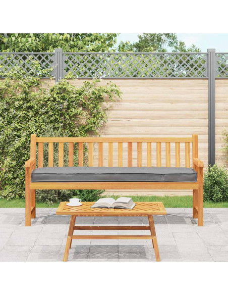 Cuscino per pallet Grigio 180 x 40 x 8 cm Tessuto Oxford