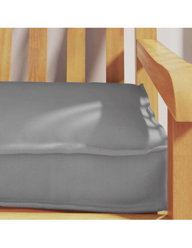 Cuscino per pallet Grigio 180 x 40 x 8 cm Tessuto Oxford