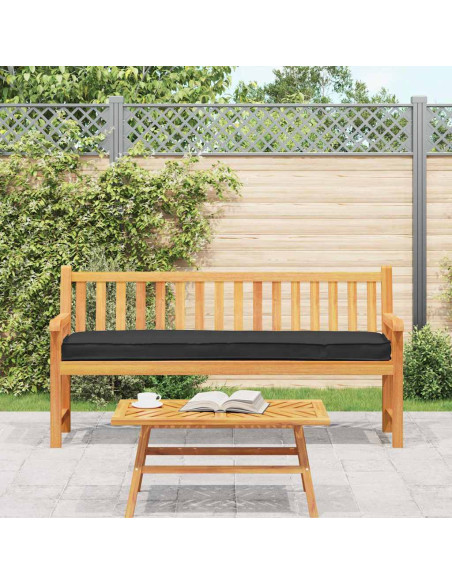 Cuscino per pallet Nero 180 x 40 x 8 cm Tessuto Oxford